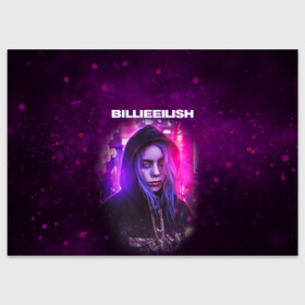 Поздравительная открытка с принтом BILLIE EILISH | GLITCH (Z) в Белгороде, 100% бумага | плотность бумаги 280 г/м2, матовая, на обратной стороне линовка и место для марки
 | be | billie | billie eilish | blohsh | ghoul | glitch | айлиш | билли | билли айлиш | бэрд | глитч | пайрат | пайрат бэрд