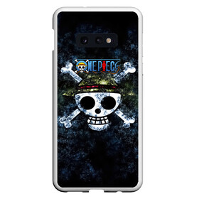 Чехол для Samsung S10E с принтом Веселый Роджер One Piece. Большой куш в Белгороде, Силикон | Область печати: задняя сторона чехла, без боковых панелей | Тематика изображения на принте: anime | manga | monkey d. luffy | one piece | аниме | большой куш | ван пис | вон пис | гол д. роджер | кайдо | король пиратов | луфи | луффи | манга | манки д. луффи | нами | нико робин | пират | портгас д. эйс | ророноа зоро