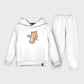 Детский костюм хлопок Oversize с принтом Angel Cat в Белгороде,  |  | angel | animal | cat | cute | kitty | meow | ангел | друг | животные | киска | кися | китти | кот | котенок | котик | котэ | кошечка | кошка | мур | мяу | питомец