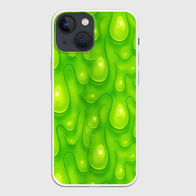 Чехол для iPhone 13 mini с принтом СЛИЗЬ   SLIME   ТЕКСТУРА в Белгороде,  |  | pattern | slime | желе | жидкость | зеленый | мерзко. | слизь | сопли | текстура | узор