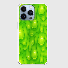 Чехол для iPhone 13 Pro с принтом СЛИЗЬ   SLIME   ТЕКСТУРА в Белгороде,  |  | pattern | slime | желе | жидкость | зеленый | мерзко. | слизь | сопли | текстура | узор