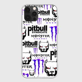 Чехол для iPhone 12 Pro с принтом PITBULL SYNDICATE X MONSTER в Белгороде, силикон | область печати: задняя сторона чехла, без боковых панелей | games | monster energy | pitbull syndicate | игры | питбудь синдикат | питбуль | разработчик игр | собака | энергетик. | эрик давидыч