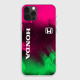 Чехол для iPhone 12 Pro Max с принтом NEON HONDA | НЕОН ХОНДА в Белгороде, Силикон |  | auto | honda | neon | авто | автомобиль | анархия | зеленый | розовый | хонда