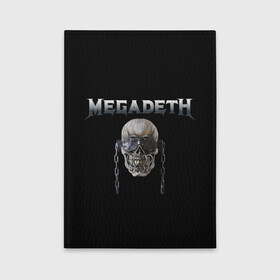 Обложка для автодокументов с принтом Megadeth в Белгороде, натуральная кожа |  размер 19,9*13 см; внутри 4 больших “конверта” для документов и один маленький отдел — туда идеально встанут права | Тематика изображения на принте: megadeth | rock | trash metal | мега | мегадетх | метал | рок