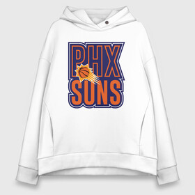 Женское худи Oversize хлопок с принтом PHX Suns в Белгороде, френч-терри — 70% хлопок, 30% полиэстер. Мягкий теплый начес внутри —100% хлопок | боковые карманы, эластичные манжеты и нижняя кромка, капюшон на магнитной кнопке | basketball | mvp | nba | phoenix | sport | streetball | suns | аризона | баскетбол | игра | крис пол | мяч | нба | санс | спорт | стритбол | тренер | финикс | чемпион