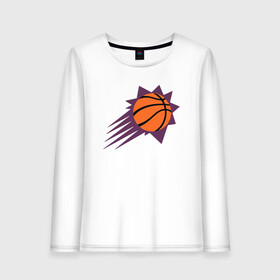 Женский лонгслив хлопок с принтом Suns Basket в Белгороде, 100% хлопок |  | basketball | mvp | nba | phoenix | sport | streetball | suns | аризона | баскетбол | игра | крис пол | мяч | нба | санс | спорт | стритбол | тренер | финикс | чемпион