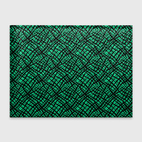 Обложка для студенческого билета с принтом Абстрактный зелено-черный узор в Белгороде, натуральная кожа | Размер: 11*8 см; Печать на всей внешней стороне | абстрактный | зеленый | креативный камуфляж | линии | молодежный | полосатый | черный