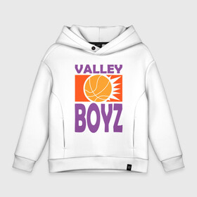 Детское худи Oversize хлопок с принтом Valley Boyz в Белгороде, френч-терри — 70% хлопок, 30% полиэстер. Мягкий теплый начес внутри —100% хлопок | боковые карманы, эластичные манжеты и нижняя кромка, капюшон на магнитной кнопке | Тематика изображения на принте: basketball | mvp | nba | phoenix | sport | streetball | suns | аризона | баскетбол | игра | крис пол | мяч | нба | санс | спорт | стритбол | тренер | финикс | чемпион