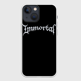 Чехол для iPhone 13 mini с принтом Immortal в Белгороде,  |  | black metal | immortal | rock | иммортал | метал | рок