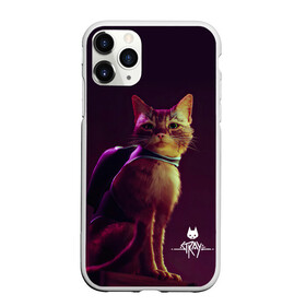 Чехол для iPhone 11 Pro матовый с принтом Stray Game 2021 в Белгороде, Силикон |  | 2021 | cat | cyberpunk | game | stray | бродилка | бродить | бродячий | киберпанк | кот | стрей | стрэй