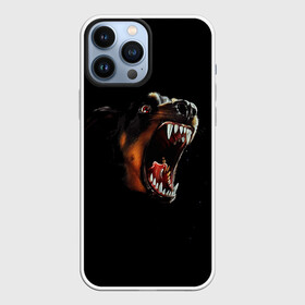 Чехол для iPhone 13 Pro Max с принтом РОТВЕЙЛЕР в Белгороде,  |  | Тематика изображения на принте: animal | dog | evil | fury | домашние | животные | звери | злой | зубы | клыки | пасть | пес | ротвейлер | собака | ярость