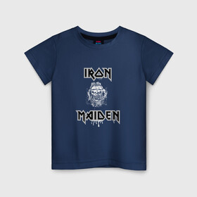 Детская футболка хлопок с принтом IRON MAIDEN | АЙРОН МЕЙДЕН (Z) в Белгороде, 100% хлопок | круглый вырез горловины, полуприлегающий силуэт, длина до линии бедер | iron maiden | logo | music | rock | айрон мэйден | железная дева | лого | музик | рок | стив харрис | ужасы | хеви метал