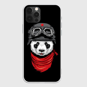 Чехол для iPhone 12 Pro Max с принтом Панда Танкист  в Белгороде, Силикон |  | animal | funny | panda | военный | животные | звери | милые | очки | панда | прикол | хипстер