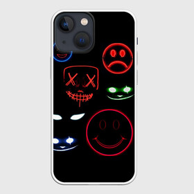 Чехол для iPhone 13 mini с принтом взгляд в Белгороде,  |  | eyes | face | red | smiley | smiley face | глаза | красный | смайлики