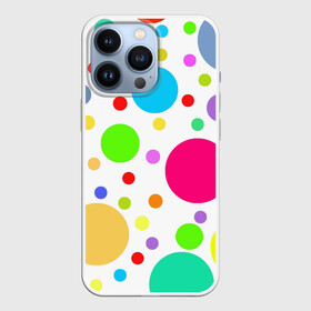 Чехол для iPhone 13 Pro с принтом Polka dot в Белгороде,  |  | dotted | в горошек | зелёный | красный | разноцветный | синий | узор