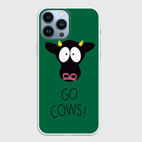 Чехол для iPhone 13 Pro Max с принтом Go Cows в Белгороде,  |  | cow | south park | sport | коровы | мульт | мультфильм | спорт | южный парк