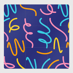 Магнитный плакат 3Х3 с принтом Одноцветная ячейка в Белгороде, Полимерный материал с магнитным слоем | 9 деталей размером 9*9 см | Тематика изображения на принте: крем | радостный праздник | спагетти | хлопок | цветная бумага
