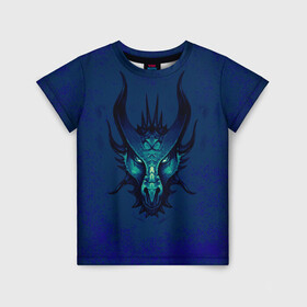Детская футболка 3D с принтом Водяной дракон в Белгороде, 100% гипоаллергенный полиэфир | прямой крой, круглый вырез горловины, длина до линии бедер, чуть спущенное плечо, ткань немного тянется | брызги. | вода | дракон | мифология | синий | фиолетовый