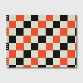 Альбом для рисования с принтом Образец шахматной доски в Белгороде, 100% бумага
 | матовая бумага, плотность 200 мг. | блоки | вектор | геометрический | графический | модульный | символ | узор | шахматная доска
