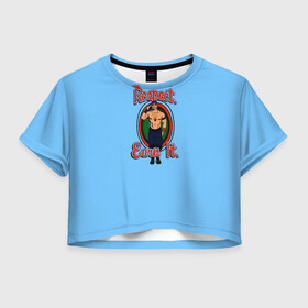 Женская футболка Crop-top 3D с принтом Respect. Earn it. Give up в Белгороде, 100% полиэстер | круглая горловина, длина футболки до линии талии, рукава с отворотами | john cena | restling | оранжевый | сдавайся | синий | уважение