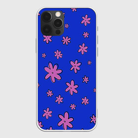 Чехол для iPhone 12 Pro с принтом Цветочки рисованные в Белгороде, силикон | область печати: задняя сторона чехла, без боковых панелей | fashion | flower | девушкам | детская | детям | мода | ромашки | фэшн | цветок | цветочки | цветы