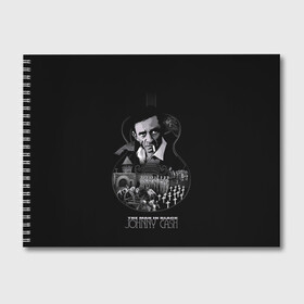 Альбом для рисования с принтом JOHNNY CASH в Белгороде, 100% бумага
 | матовая бумага, плотность 200 мг. | black | blues | cash | dark | guitar | johnny | man | rock | usa | блюз | гитара | джони | джонни | кэш | музыка | разное | рок | сша | человек | черный