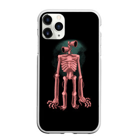 Чехол для iPhone 11 Pro Max матовый с принтом Сиреноголовый Скелет в Белгороде, Силикон |  | forest | games | monster | night | siren head | детям | игры | лес | монстр | надпись | ночь | сирена | сиреноголовый | скелет | солнце | страшилка | текст | темно | туман | ужастик | хоррор