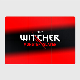 Магнитный плакат 3Х2 с принтом The Witcher Monster Slayer - Gradient в Белгороде, Полимерный материал с магнитным слоем | 6 деталей размером 9*9 см | game | games | hunt | logo | monster | slayer | the | wild | witcher | ведьмак | градиент | дикая | игра | игры | лого | охота | охотник на монстров