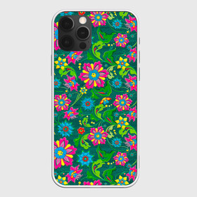 Чехол для iPhone 12 Pro с принтом Поле разноцветных цветков в Белгороде, силикон | область печати: задняя сторона чехла, без боковых панелей | красивые цветы | мозаика | мозаика из цветов | природа | узоры | узоры из цветов | цветочки | цветочная | цветы | цветы арт