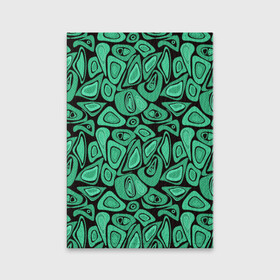 Обложка для паспорта матовая кожа с принтом Зеленый абстрактный узор в Белгороде, натуральная матовая кожа | размер 19,3 х 13,7 см; прозрачные пластиковые крепления | абстрактный | в горошек | граффити | детский современный | зелено черный | простой | ретро