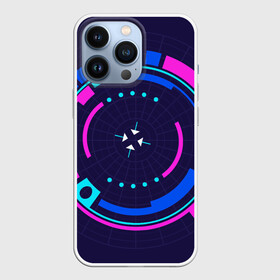 Чехол для iPhone 13 Pro с принтом Розовый Синий Киберпанк в Белгороде,  |  | Тематика изображения на принте: жанр | научный | фантастика | фантастический | цифровые технологии