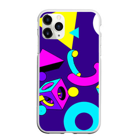 Чехол для iPhone 11 Pro матовый с принтом Геометрические фигуры в Белгороде, Силикон |  | геометрический | красочный | мода | разноцветные 90 е | стиль | структура | текстура | ткань | узор | фон | цвет