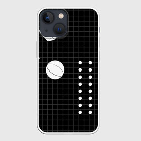 Чехол для iPhone 13 mini с принтом Черно белые фигуры 3D в Белгороде,  |  | геометрический | красочный | мода.3d | стиль | структура | текстура | ткань | узор | фон | цвет