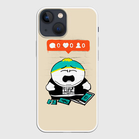Чехол для iPhone 13 mini с принтом Ноль лайков в Белгороде,  |  | banksy | cartman | south park | бэнкси | мульт | мультфильм | эрик картман | южный парк