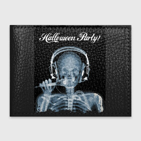Обложка для студенческого билета с принтом Halloween Party в Белгороде, натуральная кожа | Размер: 11*8 см; Печать на всей внешней стороне | halloween | party | skeleton | x ray | вечеринка | рентген | скелет | хэллоуин
