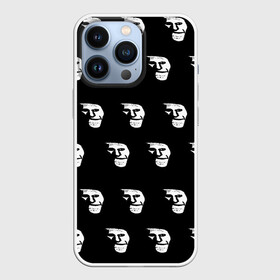 Чехол для iPhone 13 Pro с принтом Dark trollface в Белгороде,  |  | Тематика изображения на принте: creepypasta | scary | мем | мрак | троллфейс