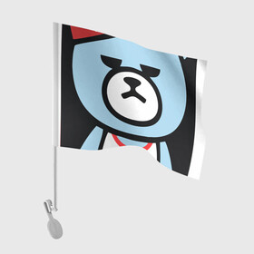 Флаг для автомобиля с принтом IKON YG Bear Dope  в Белгороде, 100% полиэстер | Размер: 30*21 см | Тематика изображения на принте: ikon yg bear dope | korean | kpop | obey | медведь | подчинись | подчиняйся