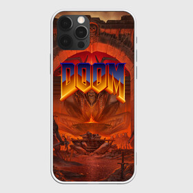 Чехол для iPhone 12 Pro с принтом DOOM | ДУМ (Z) в Белгороде, силикон | область печати: задняя сторона чехла, без боковых панелей | demons | devil | doom | doom eternal | doom slayer | hell | slayer | ад | вега | демоны | дум | икона греха | какодемон | манкубус | солдат рока | элементаль боли