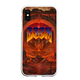 Чехол для iPhone XS Max матовый с принтом DOOM | ДУМ (Z) в Белгороде, Силикон | Область печати: задняя сторона чехла, без боковых панелей | demons | devil | doom | doom eternal | doom slayer | hell | slayer | ад | вега | демоны | дум | икона греха | какодемон | манкубус | солдат рока | элементаль боли