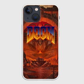 Чехол для iPhone 13 mini с принтом DOOM | ДУМ (Z) в Белгороде,  |  | demons | devil | doom | doom eternal | doom slayer | hell | slayer | ад | вега | демоны | дум | икона греха | какодемон | манкубус | солдат рока | элементаль боли