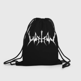 Рюкзак-мешок 3D с принтом Watain в Белгороде, 100% полиэстер | плотность ткани — 200 г/м2, размер — 35 х 45 см; лямки — толстые шнурки, застежка на шнуровке, без карманов и подкладки | black metal | rock | watain | блэк метал | ватайн | группы | метал | рок
