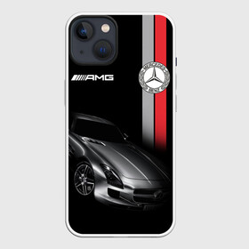 Чехол для iPhone 13 с принтом MERCEDES BENZ AMG в Белгороде,  |  | amg | auto | benz | car | cool | dark | germany | logo.star | machine | mercedes | sport | автомобиль | бенц | водитель | германия | логотип | машины | мерин | мерс | мерседес | немец | премиум | спорткар | тачки