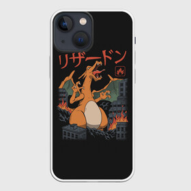 Чехол для iPhone 13 mini с принтом Черезард разрушитель в Белгороде,  |  | anime | pokemon | poket monster | poketmon | аниме | анимэ | карманные монстры | покемон