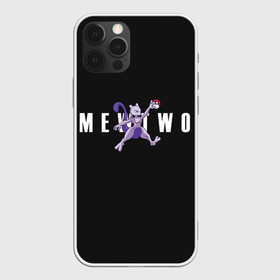 Чехол для iPhone 12 Pro с принтом Mewtwo x nba в Белгороде, силикон | область печати: задняя сторона чехла, без боковых панелей | anime | mew two | nba | pokemon | poket monster | poketmon | аниме | анимэ | баскетбол | карманные монстры | мью ту | нба | покемон