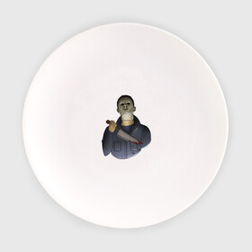Тарелка с принтом Майкл Dead by daylight в Белгороде, фарфор | диаметр - 210 мм
диаметр для нанесения принта - 120 мм | killer | michael myers | майкл майерс