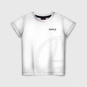 Детская футболка 3D с принтом PSG | Core Big Logo White (New 2022/23) в Белгороде, 100% гипоаллергенный полиэфир | прямой крой, круглый вырез горловины, длина до линии бедер, чуть спущенное плечо, ткань немного тянется | 0x000000123 | messi | neymar | paris saint germain | psg | месси | нейимар | псж