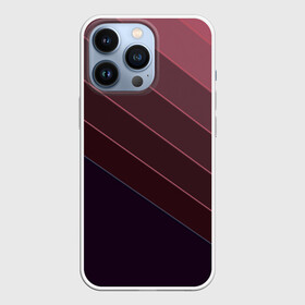 Чехол для iPhone 13 Pro с принтом Коричнево фиолетовый узор в Белгороде,  |  | абстрактный | геометрический | диагональный узор | коричневый | косые полосы | современный | фиолетовый | шоколадный