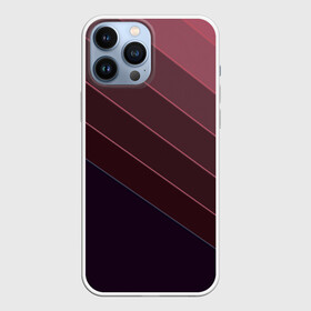 Чехол для iPhone 13 Pro Max с принтом Коричнево фиолетовый узор в Белгороде,  |  | абстрактный | геометрический | диагональный узор | коричневый | косые полосы | современный | фиолетовый | шоколадный