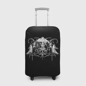 Чехол для чемодана 3D с принтом Horna в Белгороде, 86% полиэфир, 14% спандекс | двустороннее нанесение принта, прорези для ручек и колес | black metal | horna | metal | rock | группа | метал | рок | роцк | хорна