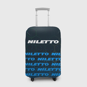 Чехол для чемодана 3D с принтом Нилетто - Спрей (Паттерн) в Белгороде, 86% полиэфир, 14% спандекс | двустороннее нанесение принта, прорези для ручек и колес | Тематика изображения на принте: hip | hop | logo | music | nileto | niletto | rap | знак | краска | лого | логотип | логотипы | любимка | музыка | музыкант | нилето | нилетто | паттерн | рэп | символ | символы | спрей | хип | хоп